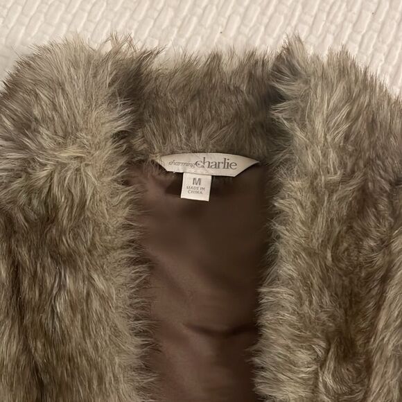 Charming Charlie Faux Fur Vest - Picture 2 of 2